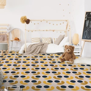 Mai Vinyl PVC Boden-Dekoration, Boden-Dekoration, Boho Retro, Bodenbelag #5R