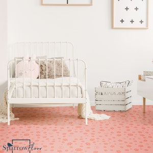 Pfoten Vinyl PVC Bodenbelag, Boho Vinylboden, Muster, DIY Bodenbelag #29MF