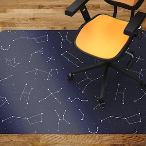 Chair Mat Constellations Chair Mat Carpet, Office Chair Mat, Chair Floor Protect, Kids Play Mat, Area Floor Mat, Waterproof Carpet
