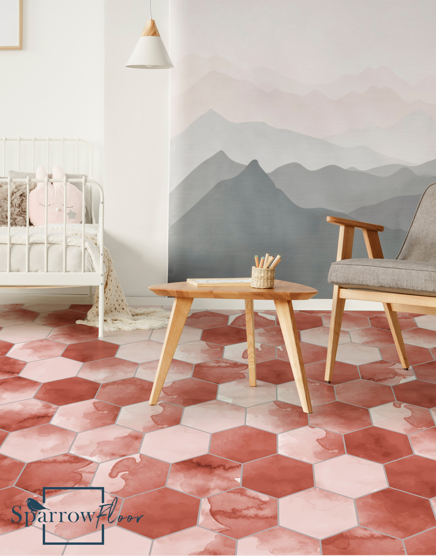 VEELIKE Pavimento PVC Adesivo Effetto Legno Grigio Bianco Piastrelle - Foto 4