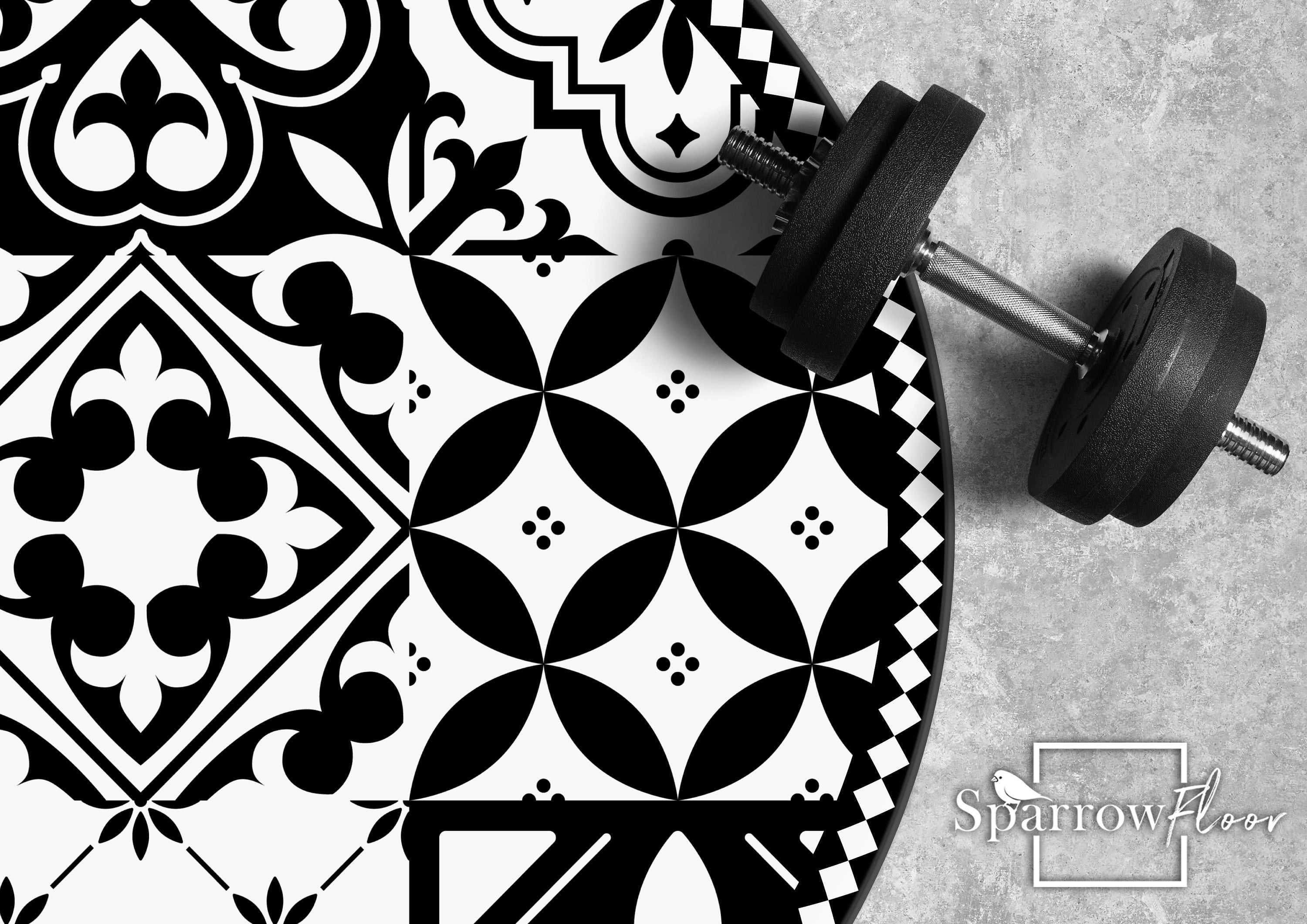 Seia Vinyl Round Mat Floors Retro Floors Comfort Mat for Etsy