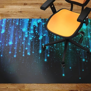 Chair Mat Shooting Stars Chair Mat, Office Chair Mat, Chair Floor Protect, Kids Play Mat, Area Floor Mat, Waterproof Carpet, Gift Idea