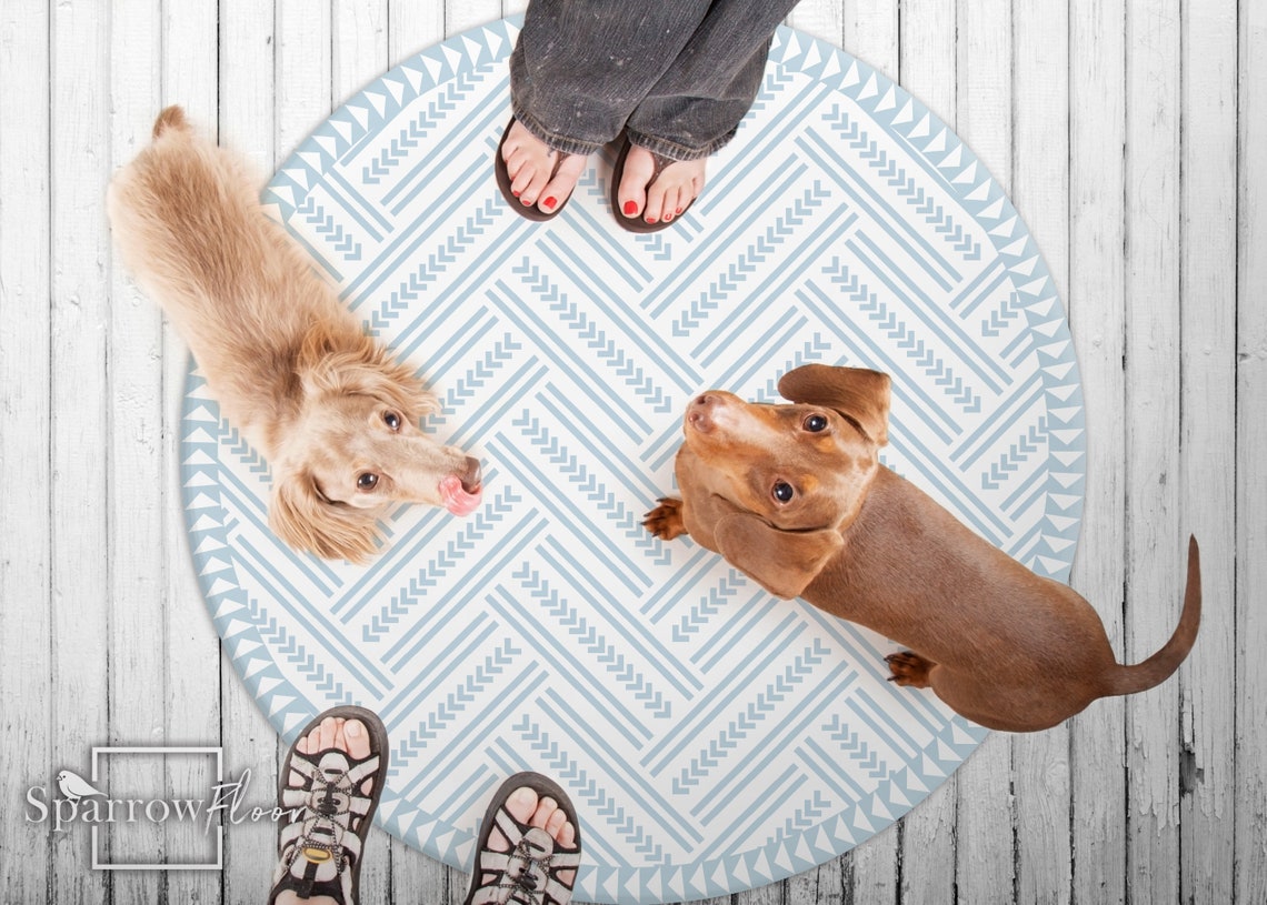Vinyl Rug Mat Arista Vinyl Round Mat, Vinyl PVC, Retro Linoleum, Vinyl Carpet for ...
