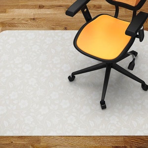Chair Mat Light Flowers Chair Mat, Office Chair Mat, Chair Floor Protect, Kids Play Mat, Indoor Mat Carpet Room, Waterproof Carpet