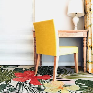 Paradise Vinyl PVC Flooring, PVC Floor Covering, Flowers Floors, Floor Decoration #10N