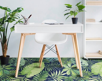 Monstera Vinyl PVC Flooring, Floor Covering, Botanical Floor Covering, DIY Flooring #6N