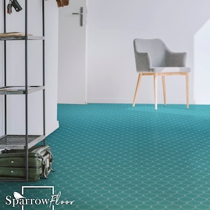 Mermaid Vinyl PVC Flooring, Nursery Floor Covering, Talavera Decor, Floor Covering #19TL