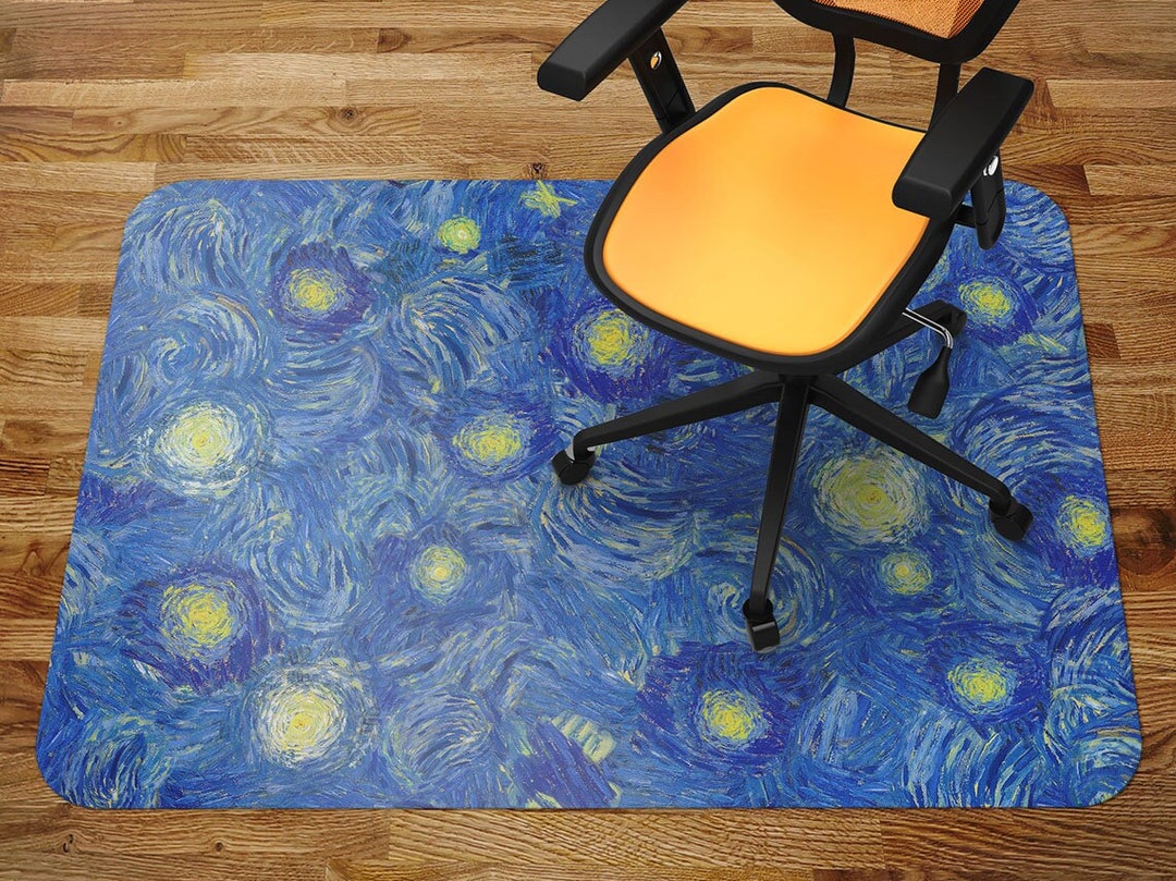 Chair Mat Van Gogh Starry Sky Chair Mat, Splash Mat, Office Office ...