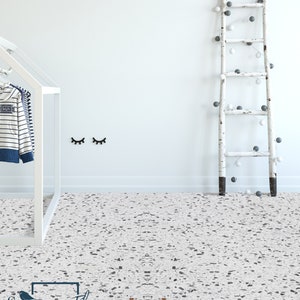 Trento Vinyl PVC Flooring, Retro Vinyl Flooring, Terazzo Floor Covering, Floor Decoration #21ST