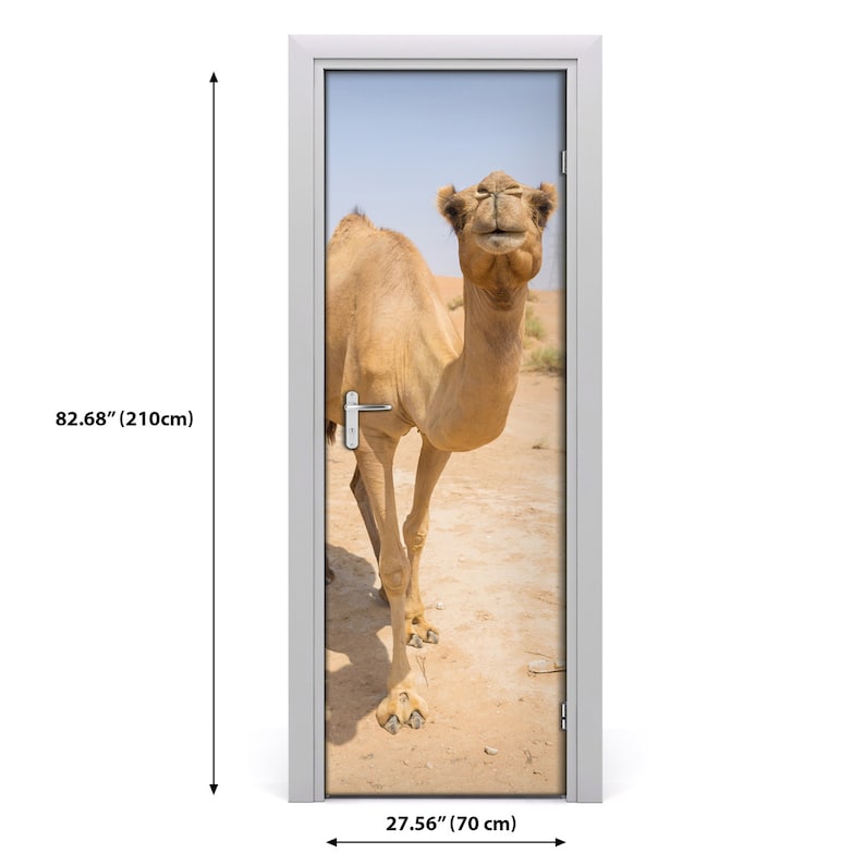 Removable Home Door Sticker Self Adhesive Decal Animals Camel in the desert  DS/_82