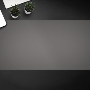 Dark Gray  Computer Desk Pad, Keyboard Pad, Desktop Blotter, Furniture Protection, Custom Desk Mat,  Home Office Decor Mat For Laptop