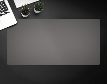 Dark Gray  Computer Desk Pad, Keyboard Pad, Desktop Blotter, Furniture Protection, Custom Desk Mat,  Home Office Decor Mat For Laptop