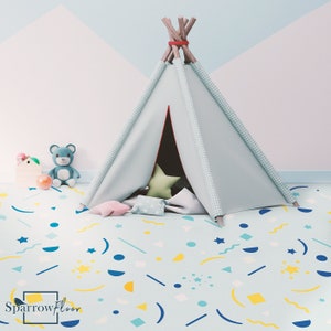 Piniata Vinyl PVC Flooring, Retro Flooring, Oldschool Floors, Floor Decoration #16R