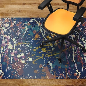 Chair Mat Action Painting Chair Mat, Office Chair Mat, Chair Floor Protect, Kids Play Mat, Indoor Mat Carpet Room, Waterproof Carpet