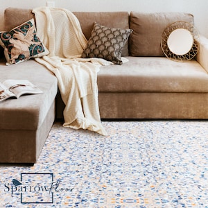 Roma Vinyl PVC Flooring, Boho Vinyl Flooring, Terazzo Floor Decor, DIY Flooring #20ST