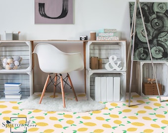 Lemonade Vinyl PVC Flooring, Minimalistic Floor Decor, Geometric Floors, Floor Covering #25MF