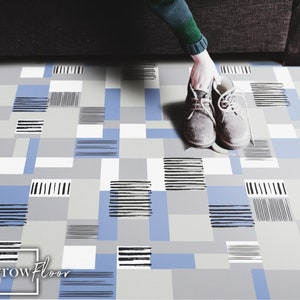 Hitchcock Vinyl PVC Flooring, Minimalistic Flooring, Retro Retro, DIY Flooring #12R