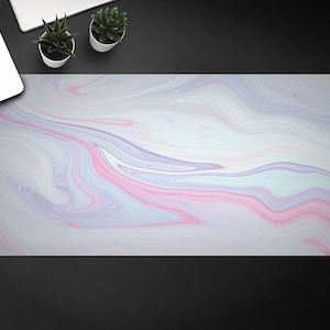 Candy Marble  Computer Desk Pad, Desk Protective Mat, Office Ornament, Table Protector Accessories, Custom Desk Mat,  Home Office Decor