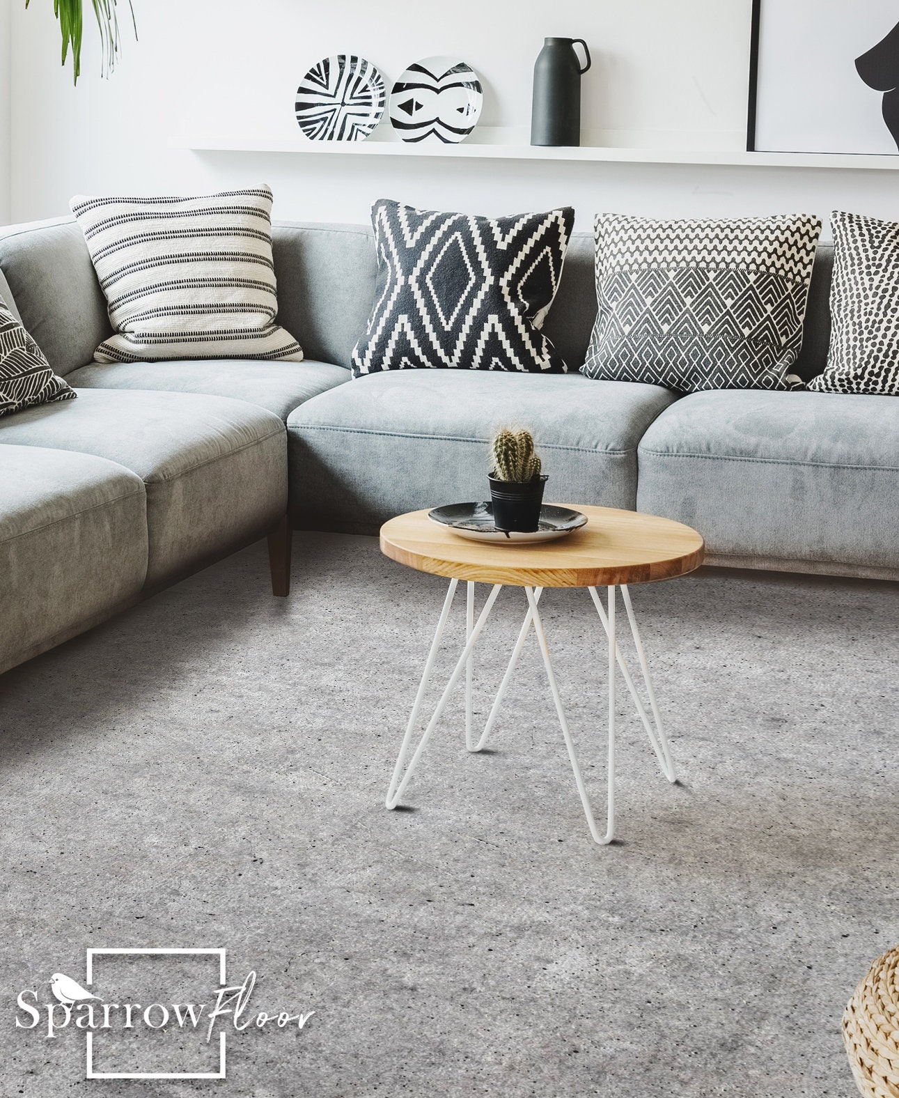 Portland Vinyl PVC Flooring, Modern Nursery, Terazzo Effect, Floor ...