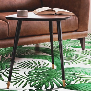 Palmenblätter Vinyl PVC Boden, Moderner Vinylboden, Bodendekoration #1N