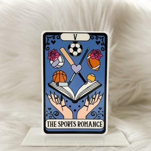 Livre sur le thème du jeu de cartes Tarot avec support - The Sports Romance - Panneau en acrylique