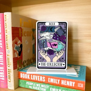 Cartes de tarot sur le thème du livre avec support - Le collectionneur - Panneau en acrylique