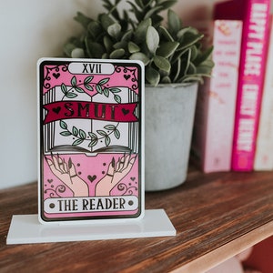 Cartes de tarot sur le thème du livre avec support - The Smut Reader - Panneau en acrylique