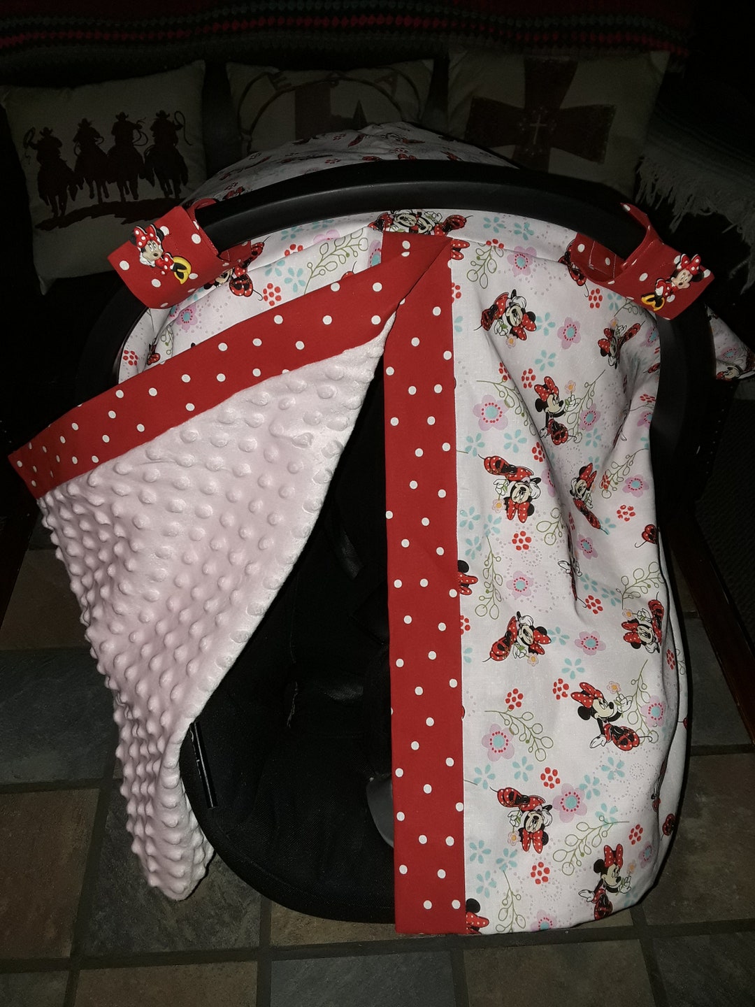 Minnie Mouse Car Seat Canopy - Etsy