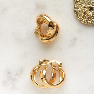 Small Gold Earrings, Gold Filled Hoops, Dainty Earrings, Chunky Hoops, Thick Hoop Earrings, Huggie Hoops, Dainty Gold Earrings, gift got her