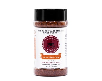 Chili Garlic Spice Rub, Steak Rub, Beef Seasoning, Handmade Foodie Gift, Small Batch Spice Mix