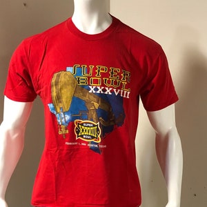Super Bowl NFL 38 Houston Texas T-Shirt 2004