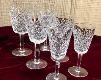 Waterford Crystal Set Of Six Wine Glasses