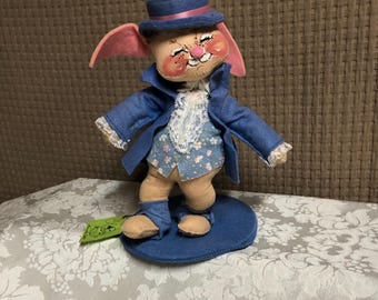 Annalee Mobilitee Fabric Rabbit 1988
