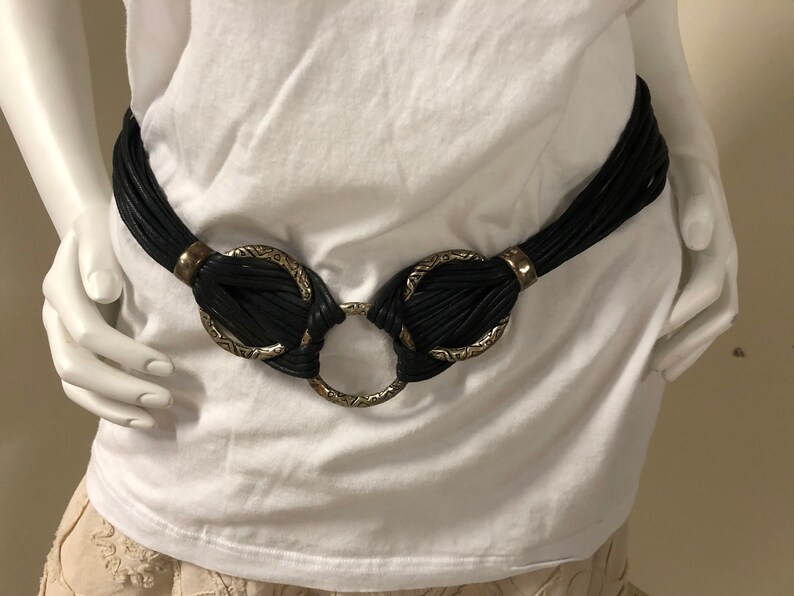 Classic Black Waxed Cotton Belt