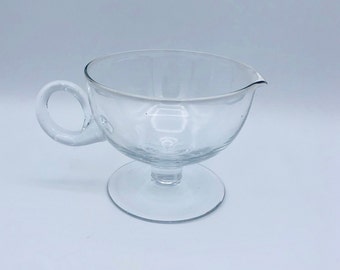 Clear Glass Round Sauce/Gravy Boat