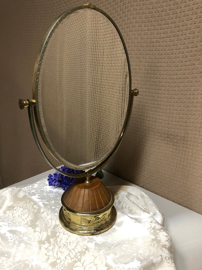 Vintage Table Top Vanity Mirror Etsy