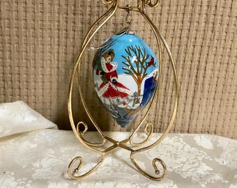 Pier 1 Li Bien Christmas Girl Ornament