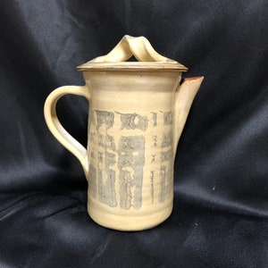 Pottery Stoneware Coffee Tea Kettle With Lid