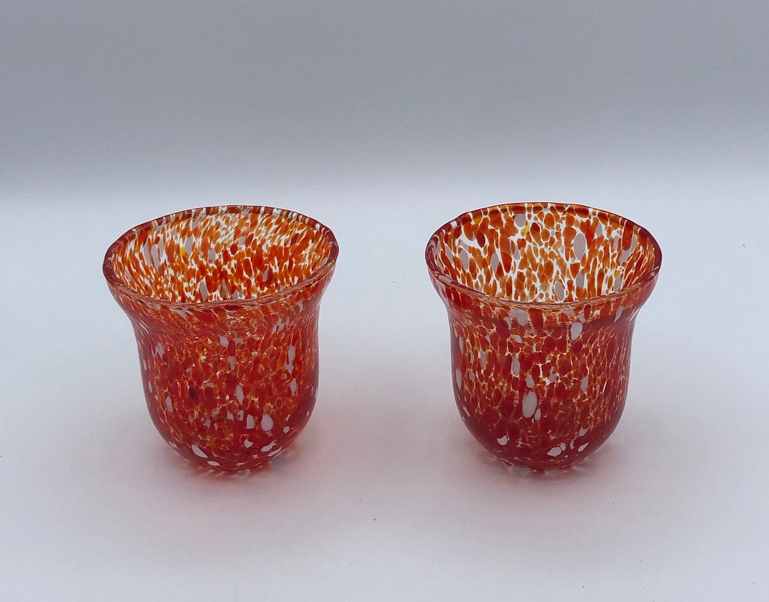 Murano Style Glass Votive Holders Etsy
