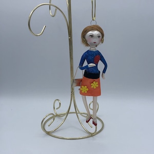 Soffierria de Carlini Italian Glass Fashionista Ornament