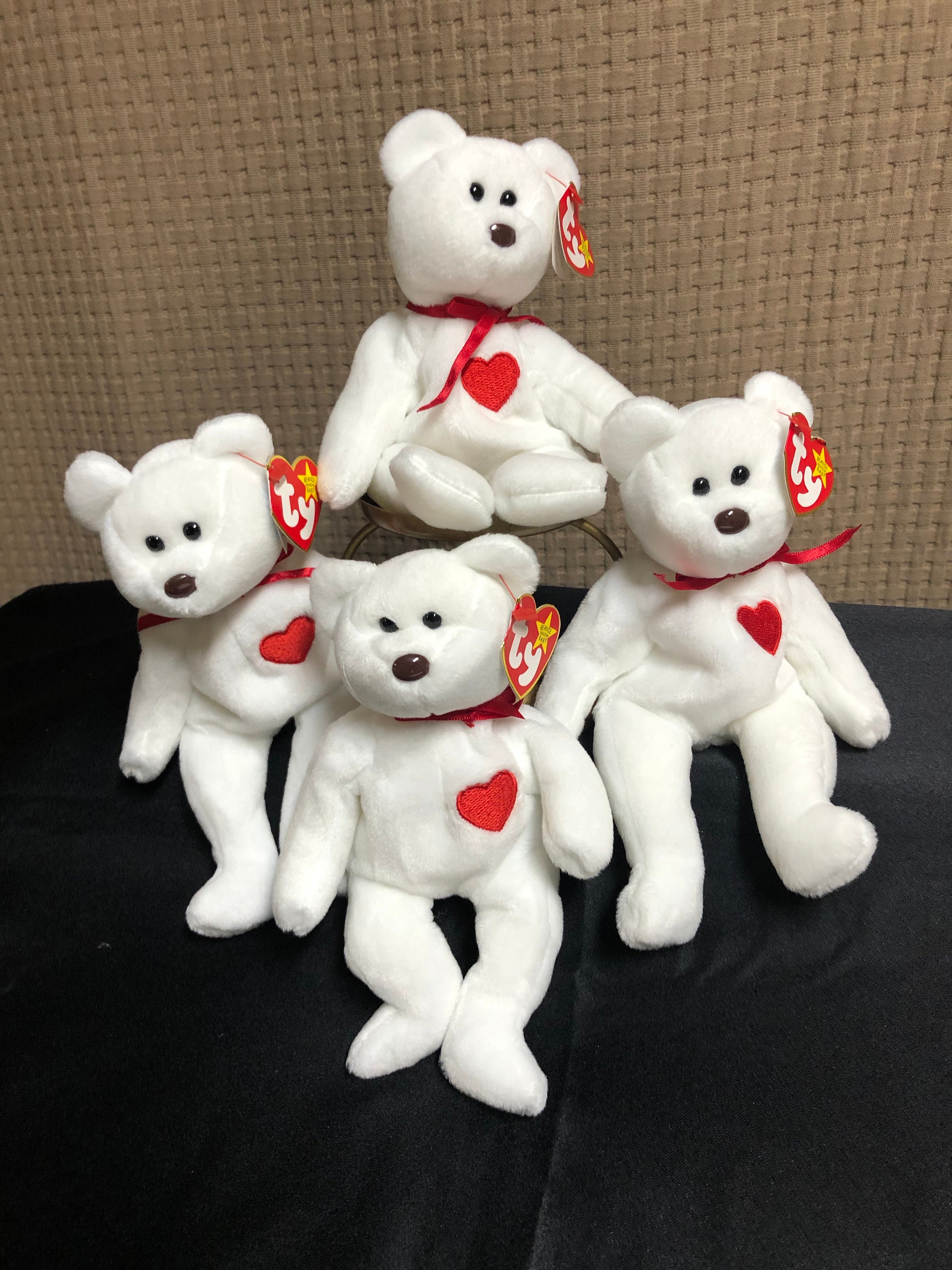 Valentino the Bear TY Beanie Baby 1994 Etsy UK