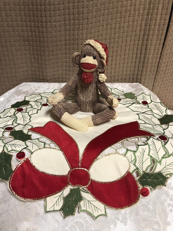 Cracker Barrel Sock Monkey Figurine | Etsy