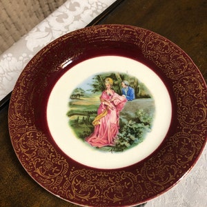 Triumph American Limoges Set Of Three Plates