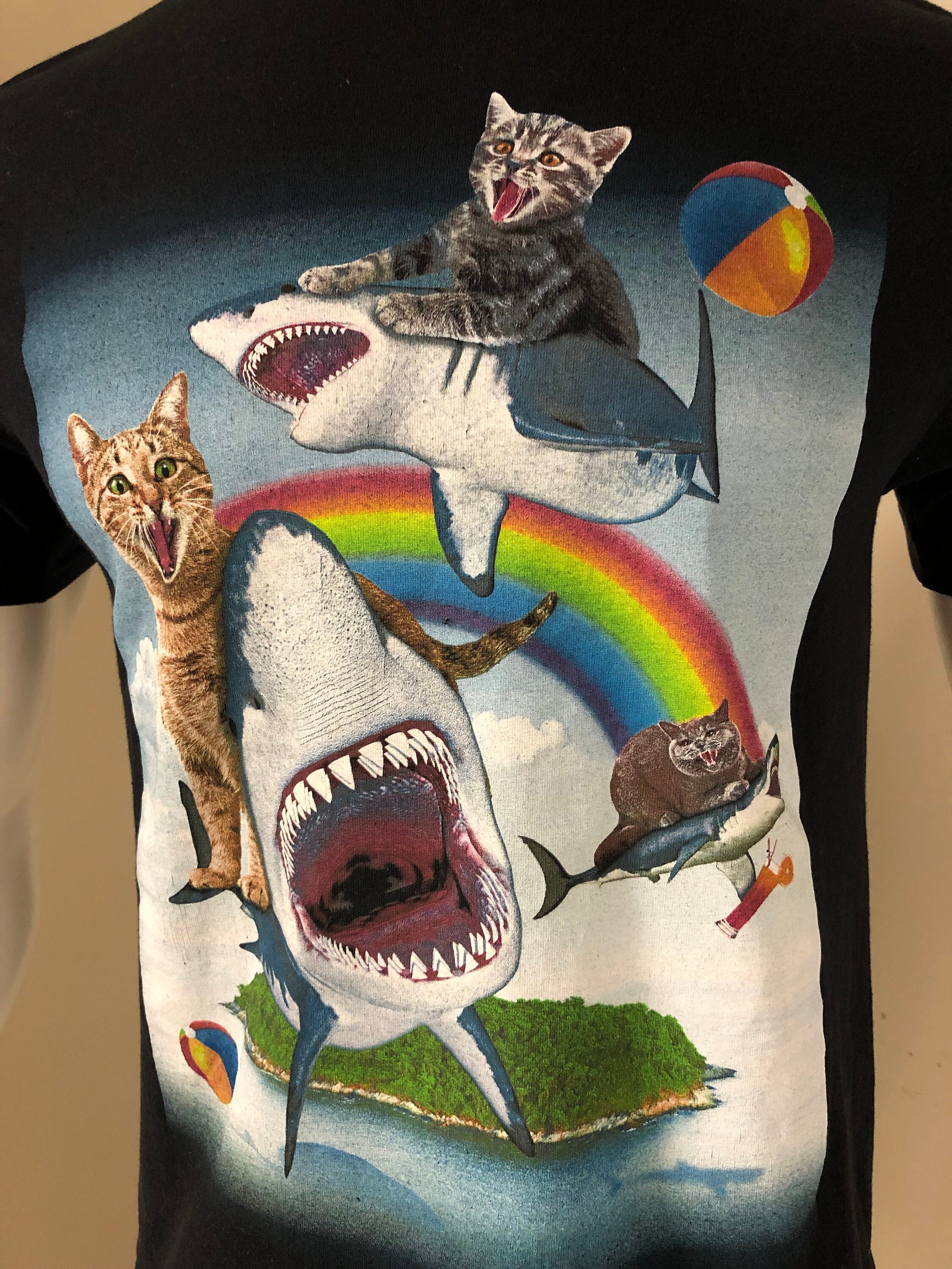 Cat shark 2025 rainbow shirt