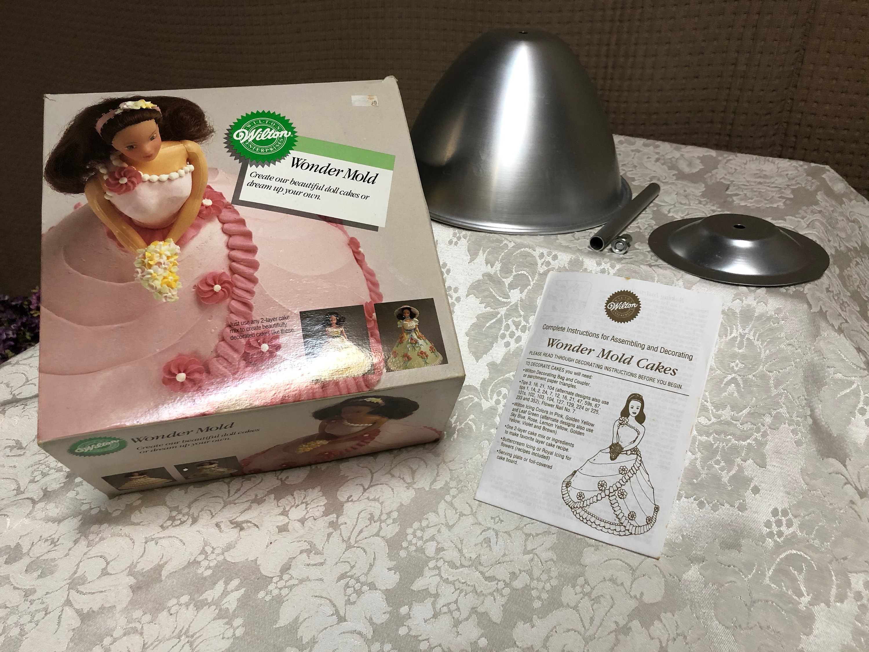 Wilton Wonder Mold Doll Cake Pan Set, Silver