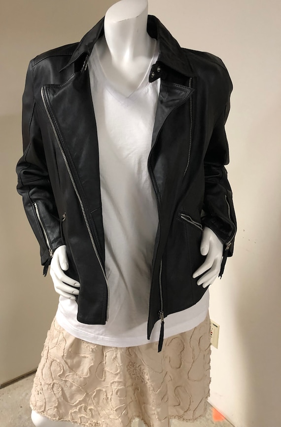 Twiggy of London Genuine Leather Jacket