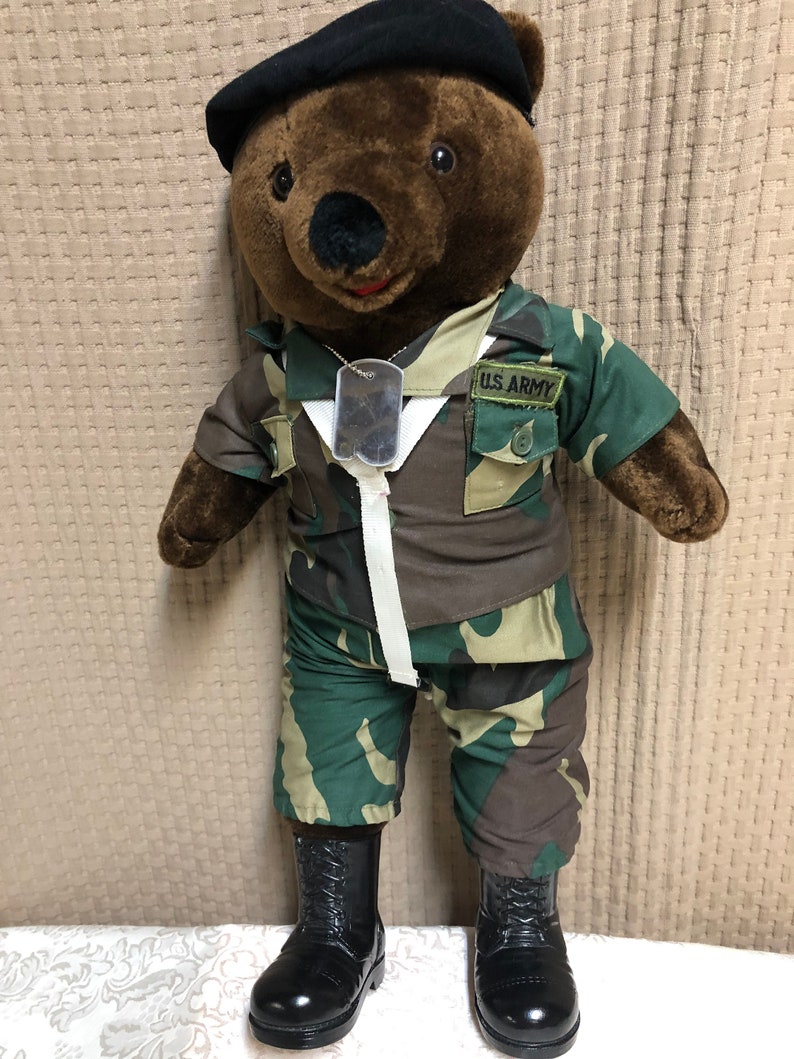 U.S. Army Plush Teddy Bear - Etsy