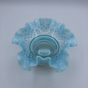 Fenton Hobnail Opalescent Kerzenhalter/Candy Dish