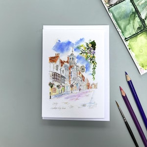 Carte Guildford High street, carte Surrey Hills, impression Guidlford