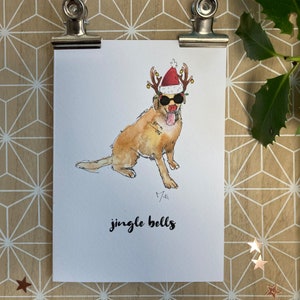 Tarjeta de Navidad Labrador,